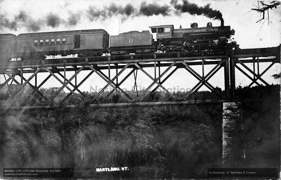 Postcard: Railroad Bridge - Hartland, Vermont