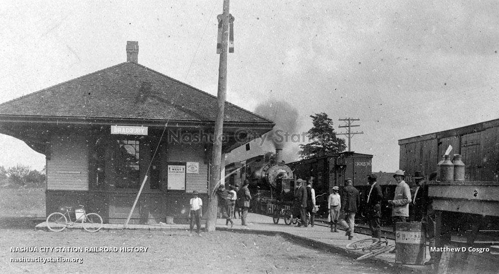 Postcard Station, Hollis Center, Maine Railroad History