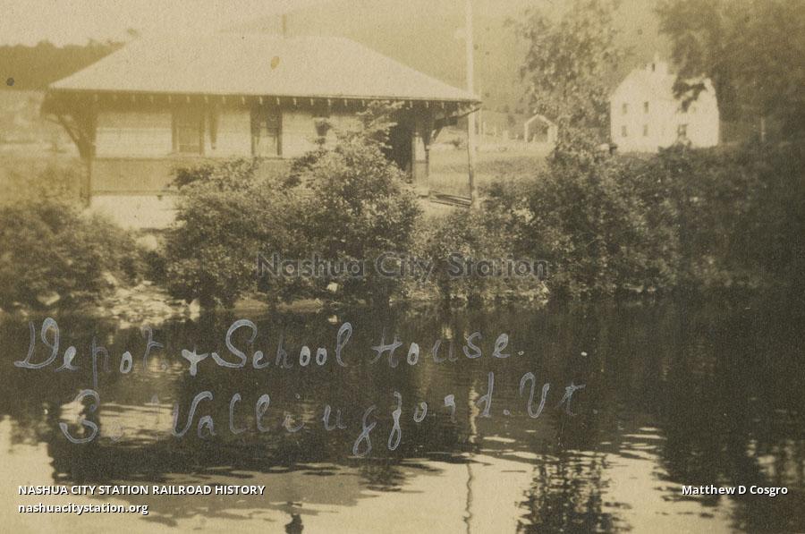 Postcard Depot and Schoolhouse, South Wallingford, Vermont Railroad