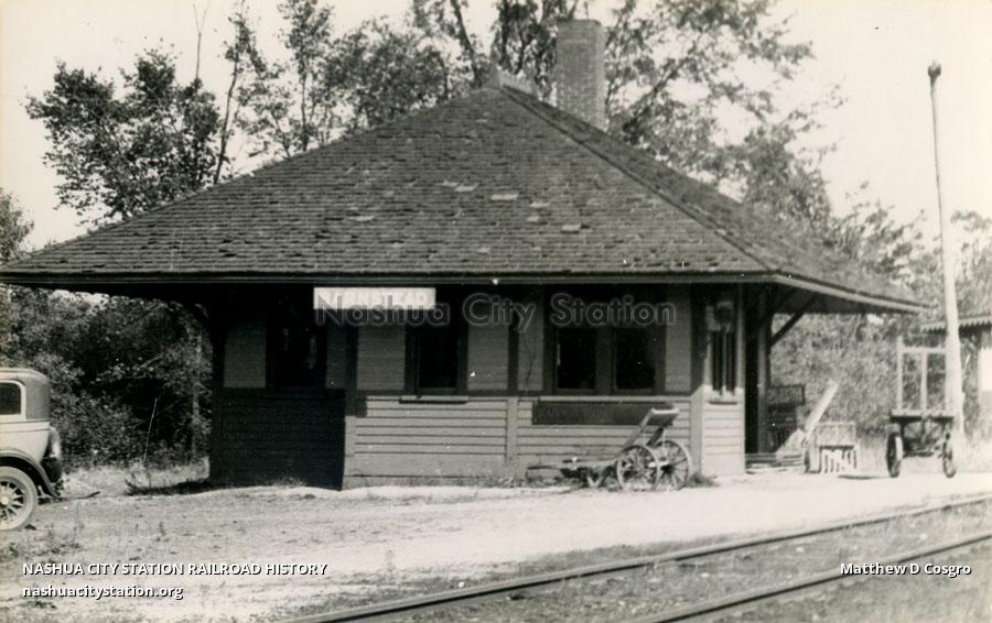Postcard Suncook Valley Railroad Station, Barnstead, New Hampshire