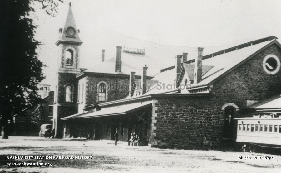 Postcard New Haven Railroad Station, Taunton, Massachusetts Railroad