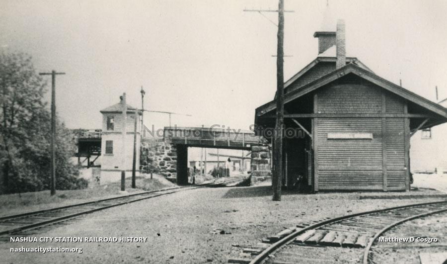Postcard Haverhill Bridge Depot, Haverhill, Massachusetts Railroad