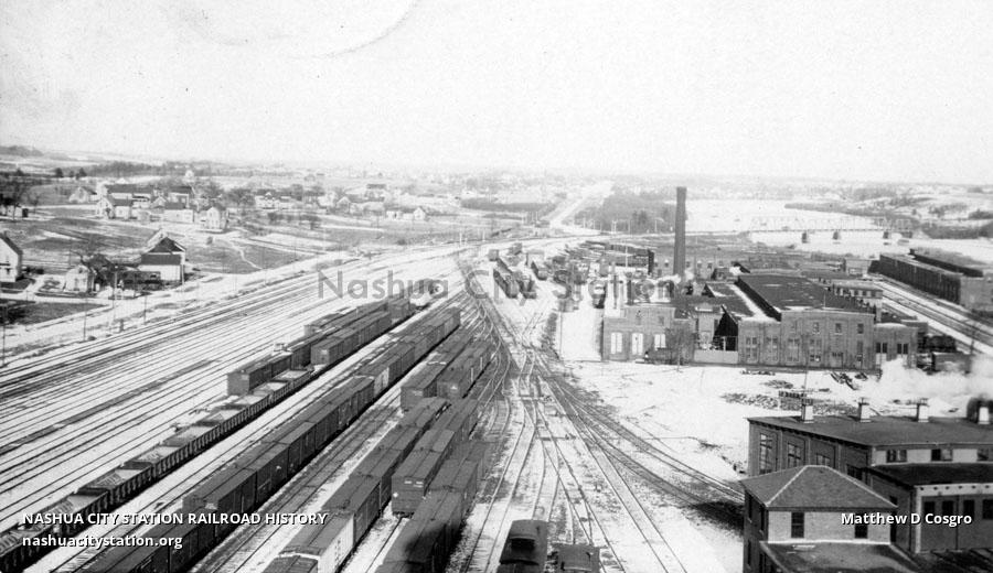 Postcard Maine Central Railroad Shops and Yards, Waterville, Maine