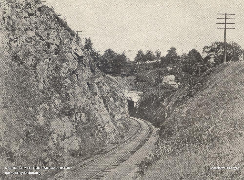 Postcard The Tunnel, Newtown, Connecticut Railroad History
