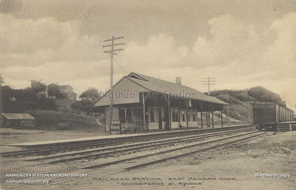 Postcard Railroad Station, East Haddam, Connecticut "Goodspeed's