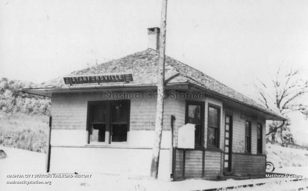 Postcard Railroad Station, Stanfordville, New York Railroad History