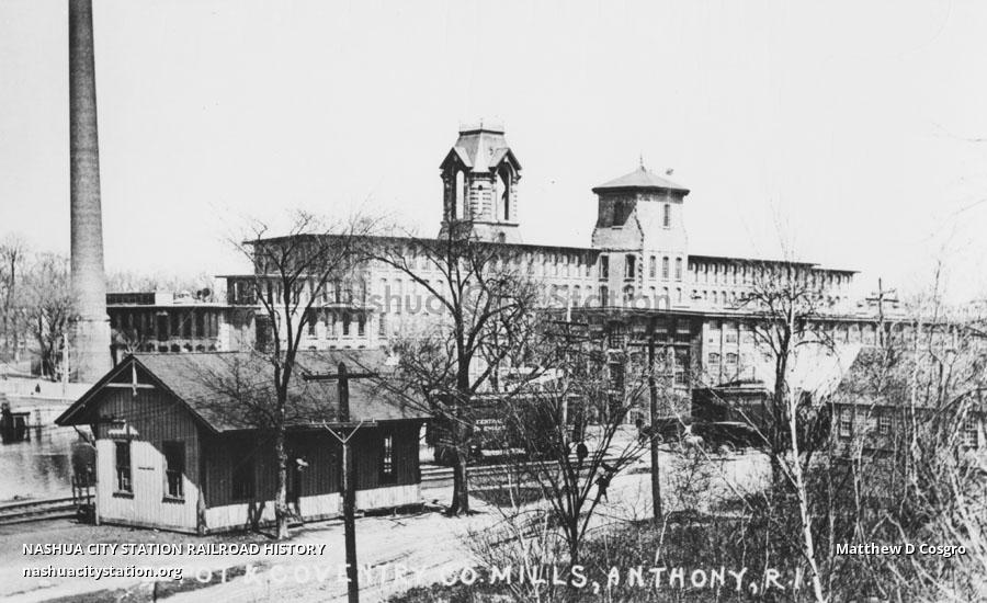 Postcard Depot and Coventry Company Mills, Anthony, Rhode Island