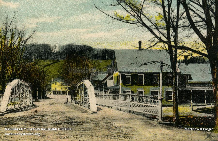 Postcard depot street proctorsville vermont railroad history