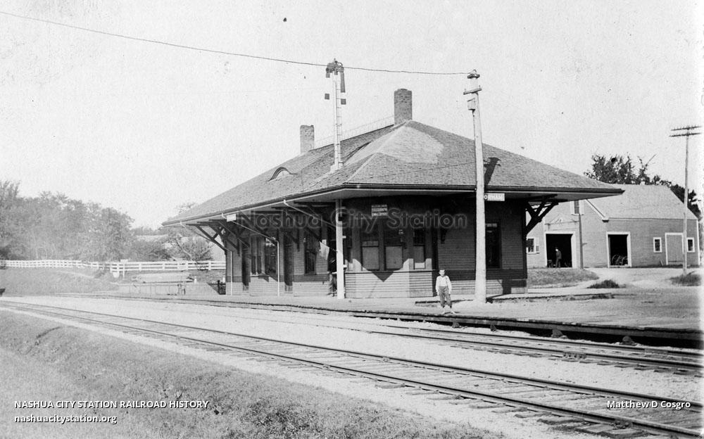 Postcard Railroad Station, Gorham, Maine Railroad History