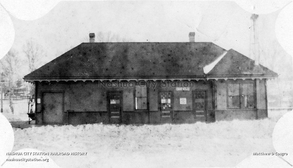 Postcard Railroad Station, Dixfield, Maine Railroad History