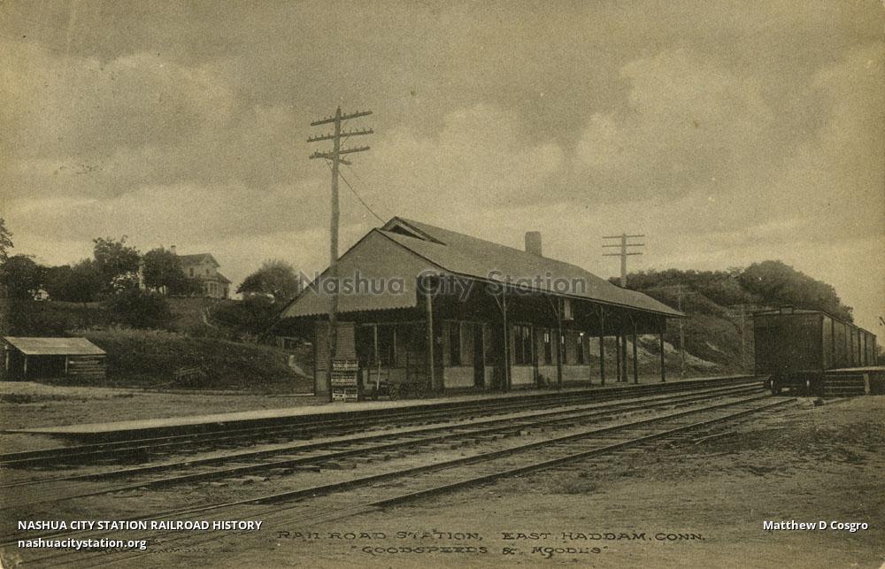 Postcard Railroad Station, East Haddam, Connecticut "Goodspeed's