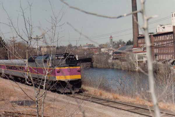 A Railroad Enthusiasts trip on its way out the Hillsboro Branch, seen from Temple Street