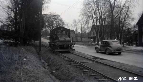 Claremont Railway #18 on Lower Main Street in West Claremont