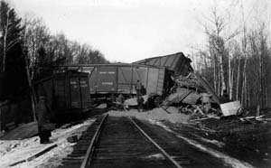 Wreck on the Grand Trunk Railway at Portland, Maine