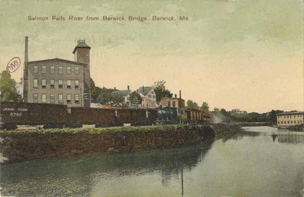 Salmon Falls River from Berwick Bridge, Berwick, Maine