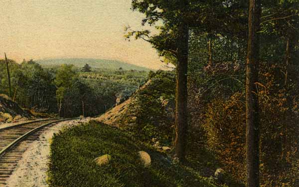 Alton Bay, New Hampshire. Along the Lake Shore Railroad
