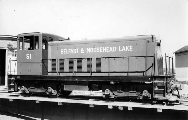 Belfast & Moosehead Lake Railroad #51 at Belfast, Maine