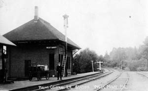 Maine Central Railroad Station, West Minot, Maine