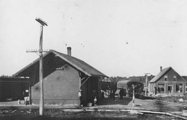 Ayer's Junction, Maine on the Washington County Railroad