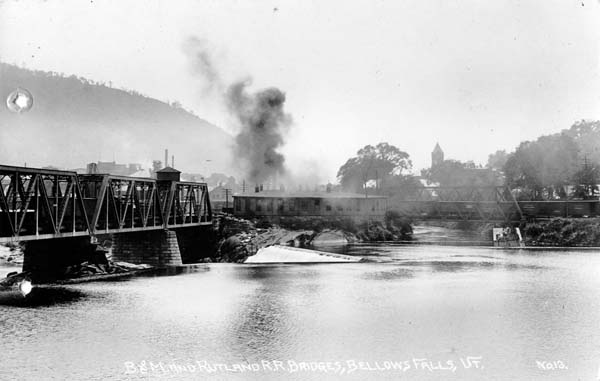 Boston & Maine and Rutland Railroad Bridges, Bellows Falls, Vermont
