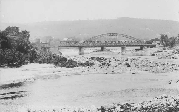 Boston & Maine Railroad and Arch Bridges, Bellows Falls, Vermont