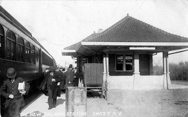 The New Railroad Station, Chazy, New York