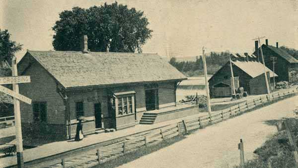 The Depot, Peterborough Mountain and Goodall's Cutlery Works, Bennington, New Hampshire