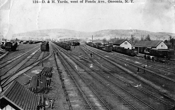 Delaware & Hudson Yards, west of Fonda Avenue, Oneonta, New York