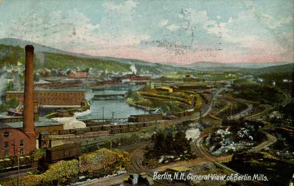 Berlin, New Hampshire, General View of Berlin Mills