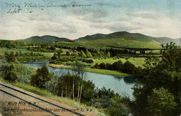 White Mountains, New Hampshire Twin Mountains And Ammonoosuc River near Bethlehem, New Hampshire