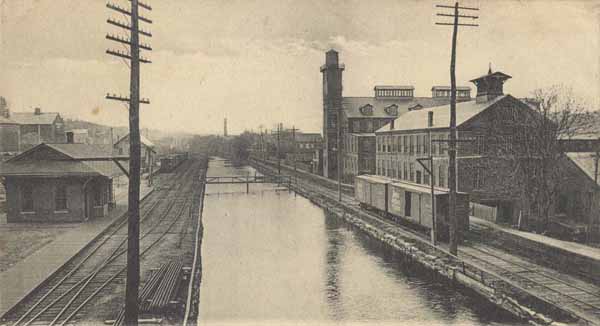 Canal and Factories along Housatonic River, Shelton, Connecticut