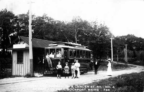 Rockland, Thomaston & Camden Street Railway - No. 4 at Oakland Park, Rockport, Maine