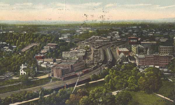 View from State Capitol, Looking North, Hartford, Connecticut