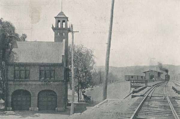 Union City Hose House and Railroad Depot. Union City, Connecticut