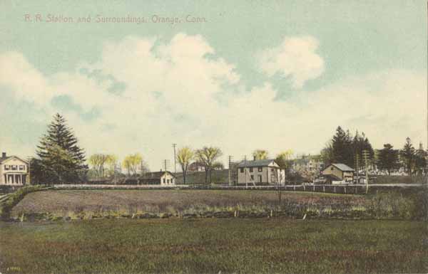 Railroad Station and Surroundings, Orange, Connecticut