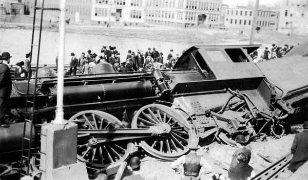 Wreck on the Boston & Maine Railroad