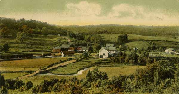 Boston & Maine Station and Lower Village, Chesham, New Hampshire