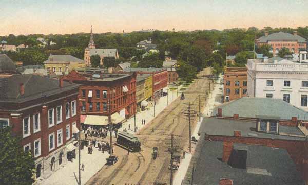 Main Street, Looking East from Hotel Vermont, Burlington, Vermont