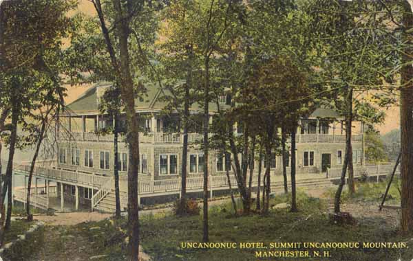 Uncanoonuc Hotel, Summit Uncanoonuc Mountain, Manchester, New Hampshire