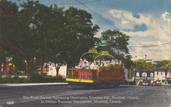 The World Famous Sightseeing Observation Tramway Car, Montreal, Canada