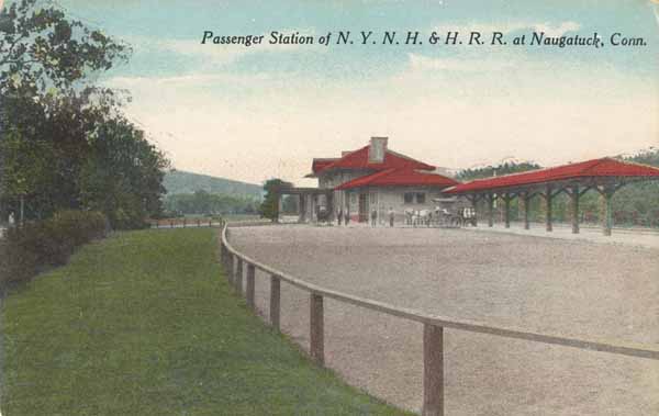 Passenger Station of New York, New Haven & Hartford Railroad at Naugatuck, Connecticut