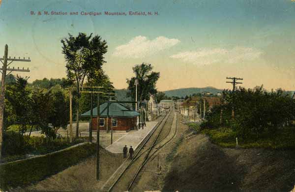 Boston & Maine Station and Cardigan Mountain, Enfield, New Hampshire