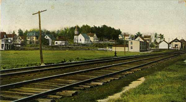 Bird's Eye View of Fitzwilliam Depot, New Hampshire, looking north east. 1063 feet above sea level.