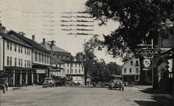 Main Street looking into the Square, Hillsboro, New Hampshire
