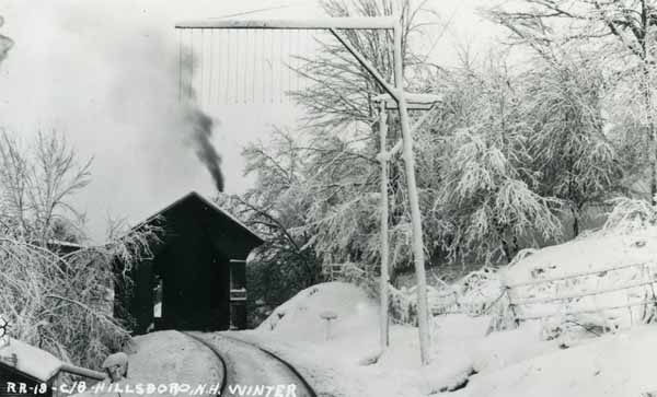 Covered Bridge - Hillsboro, New Hampshire in the winter