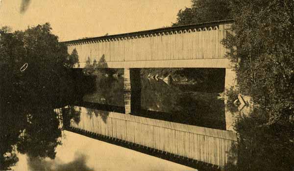 The Covered Railroad Bridge, Hillsboro Bridge, New Hampshire