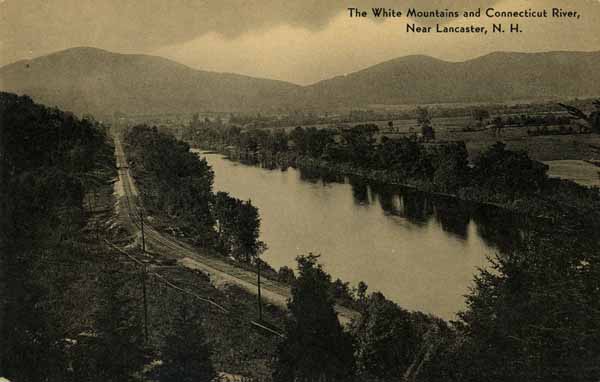 The White Mountains and Connecticut River, Near Lancaster, New Hampshire