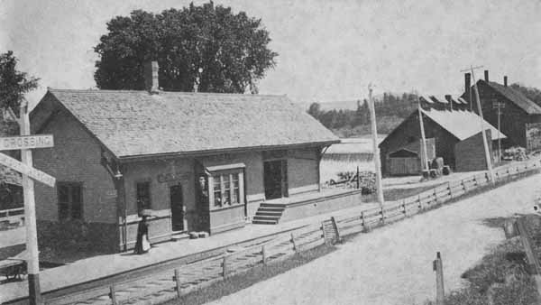 The Depot, Peterborough Mountain and Goodall's Cutlery Works, Bennington, New Hampshire