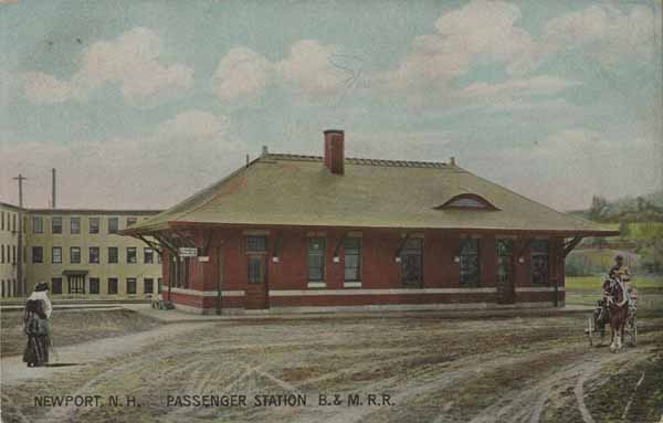 Newport, New Hampshire. Passenger Station, Boston & Maine Railroad