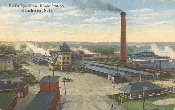 Bird's Eye View, Union Station, Manchester, New Hampshire